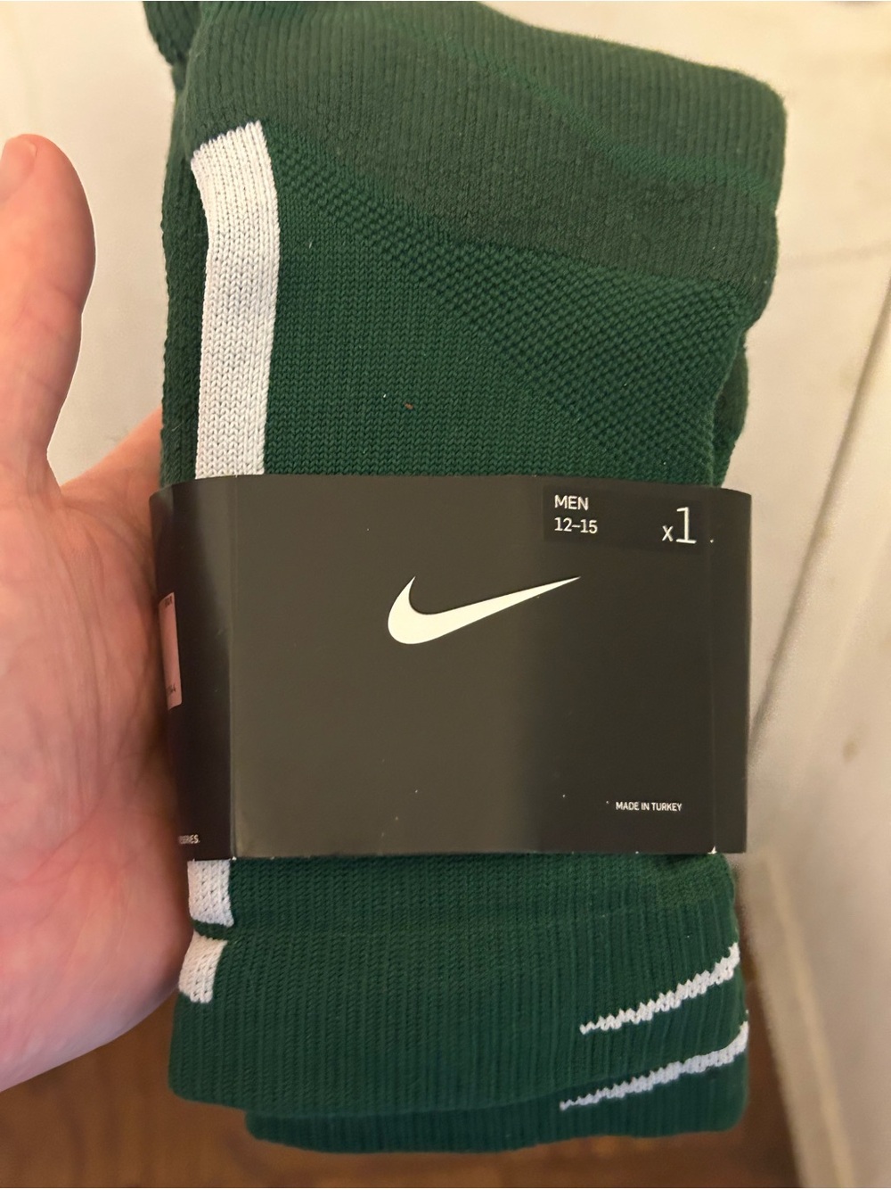 Nike NBA Authentics Ankle Socks - Green White - PSK656-566 - XL